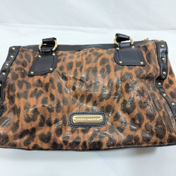 Steve Madden Leopard Printrint Satchel - Picture 5 of 8